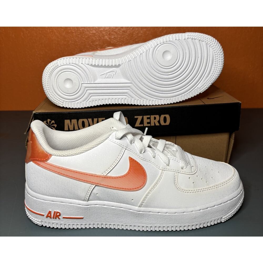 Nike Air Force 1‎ NN KWE Size 6.5; White, Safety Orange